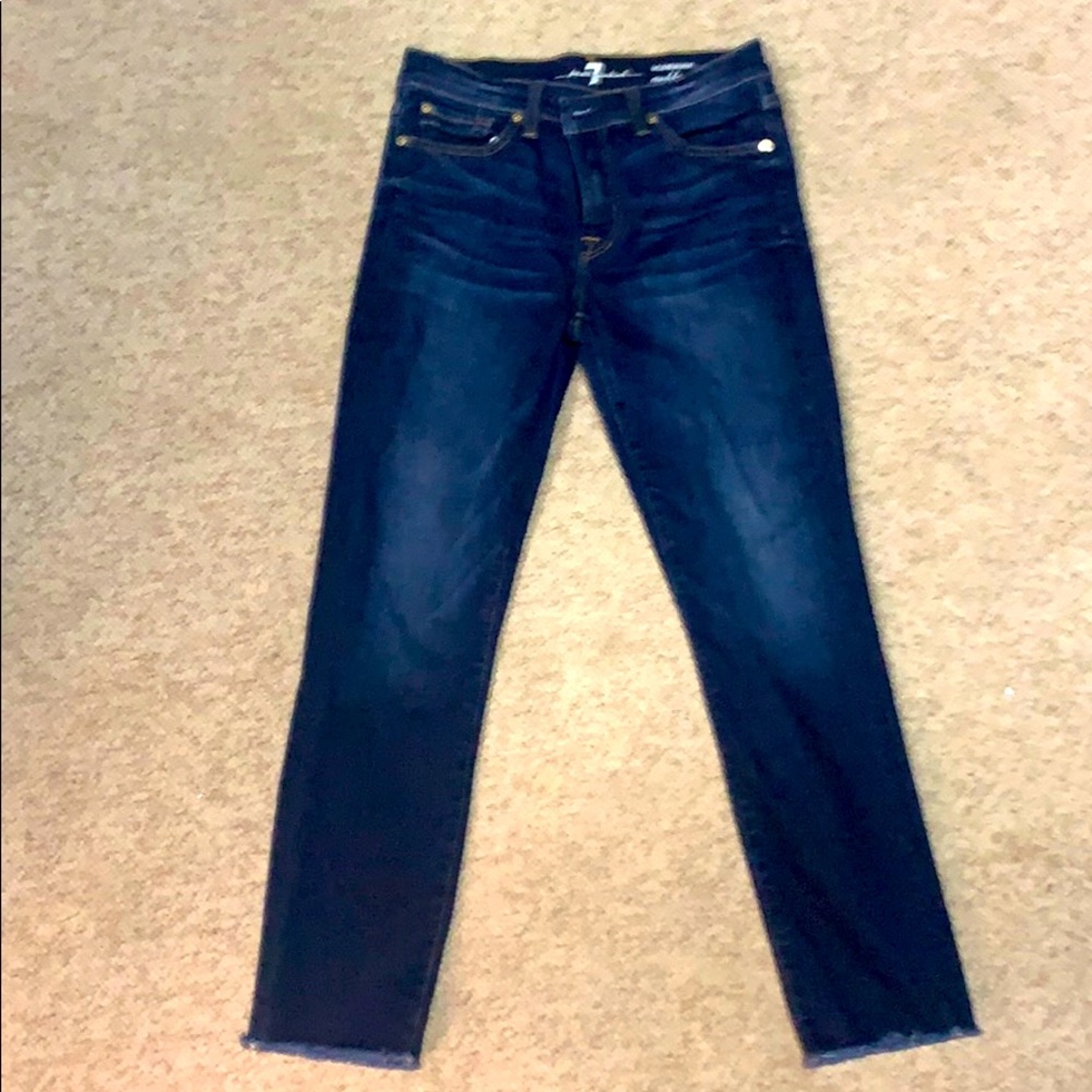 Cropped ankle jeans worn twice!